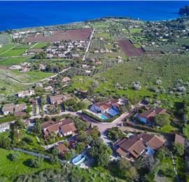 3 bedroom villa with pool and sea views near Scopello, sleeps 6